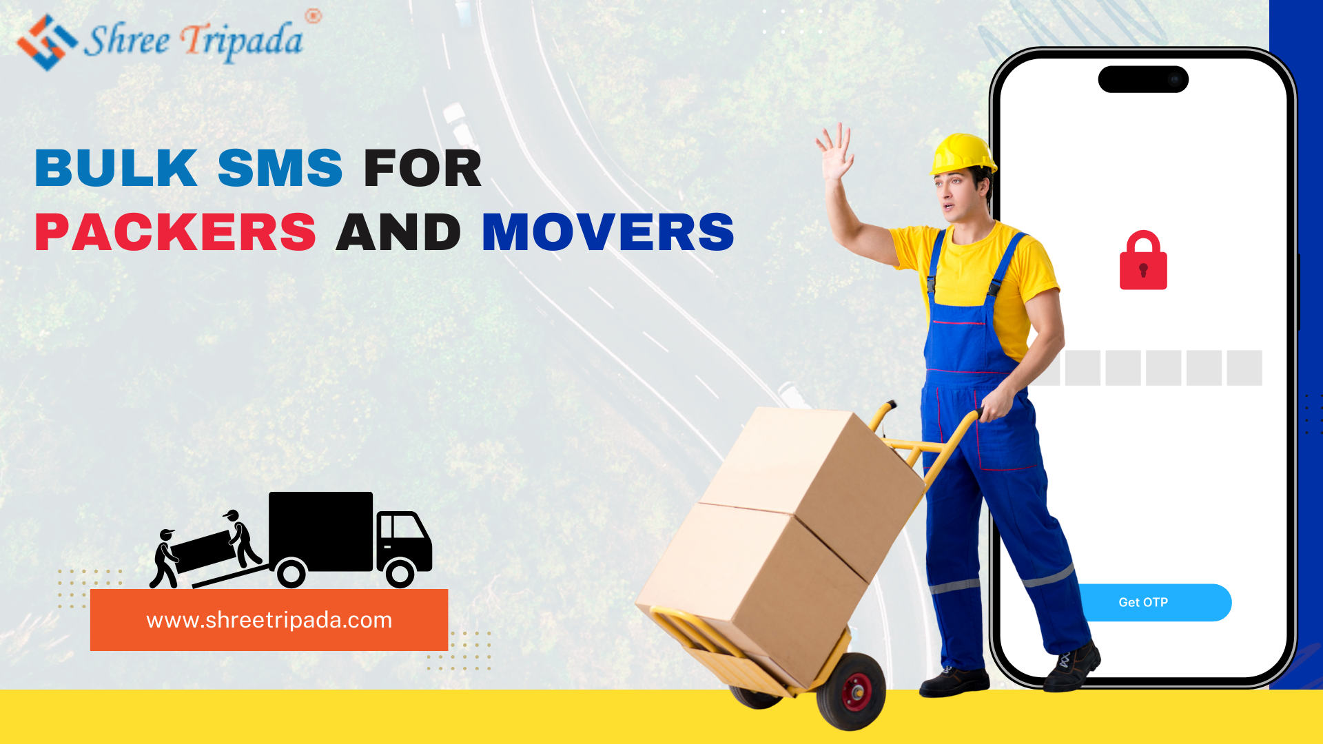 bulk sms for movers and packers image