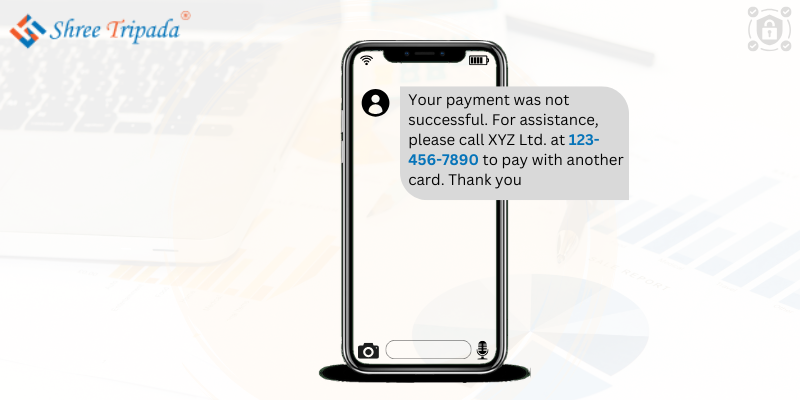 Finance Services informing customer for Failed Payment via SMS