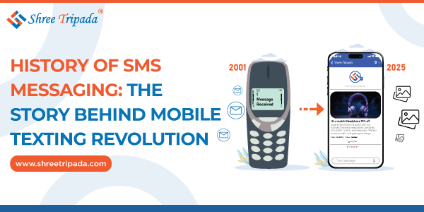 sms-messaging-evolution History of SMS messaging infographic