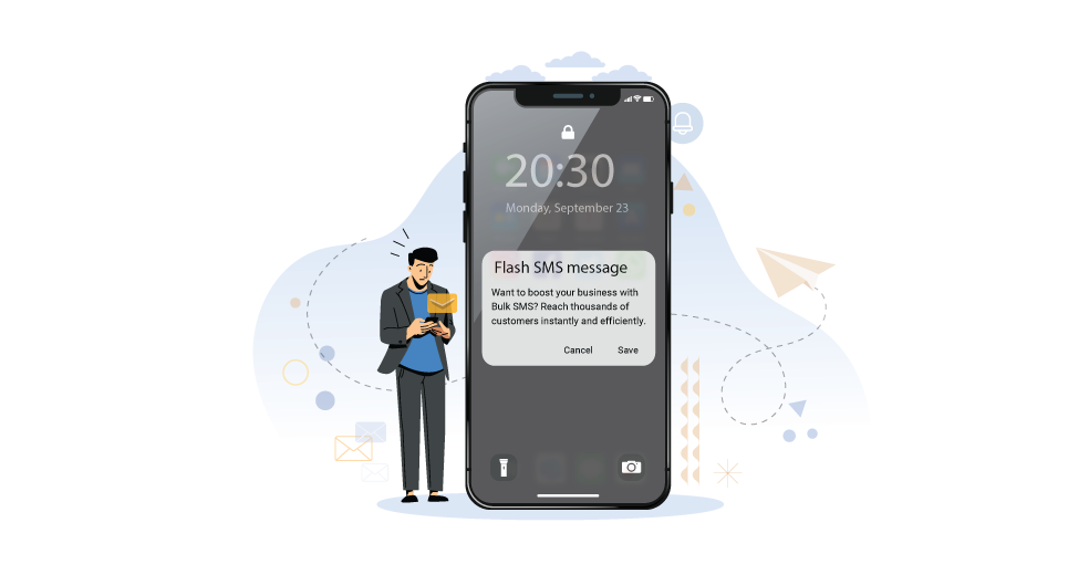 flash message, flash sms message, flash sms